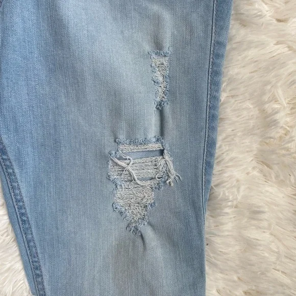Hollister Ultra High-rise Skinny, Blue Distressed Jeans - Picture 3 of 6